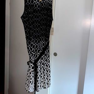 A beautiful black and white summer dress